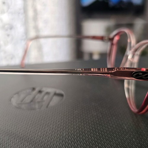 Cristian Oliver glasses frame used, beige and pink