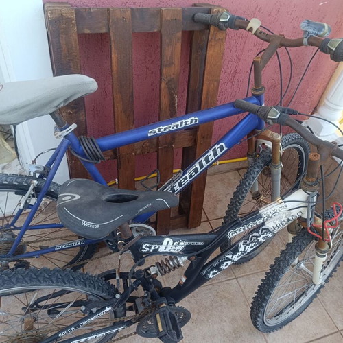 Two bicycles, city type