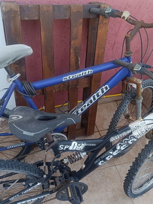 Two bicycles, city type
