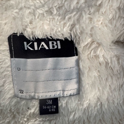 Kiabi baby romper like new with hood and fleece lining