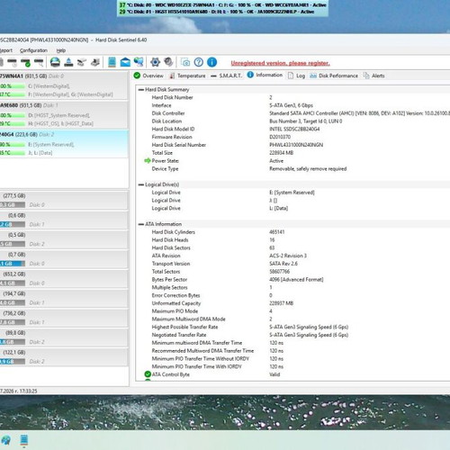 Intel SSDSC2BB240G4 240GB SATA SSD used