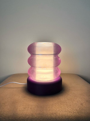 Purple lamp with USB cable made to order