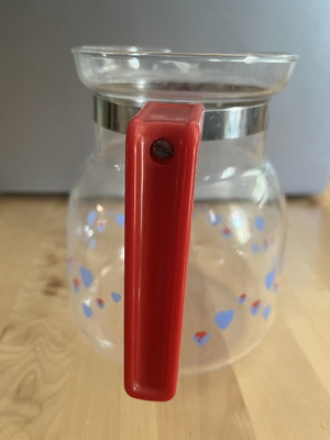 JEMAERGLAS vintage glass jug for hot drinks, Germany