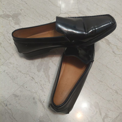 J Bournazos moccasins like new, black, size 40