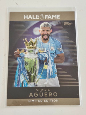 Topps Premier League Sergio Aguero Hall of Fame Limited Edition κάρτα