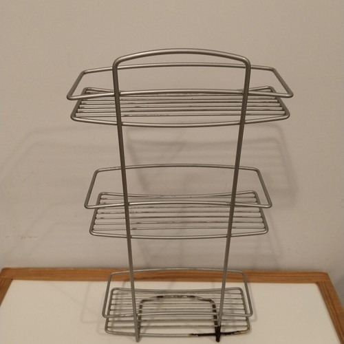 Metal bathroom shelf used, 3-tier hanging rack 50x25x10 cm