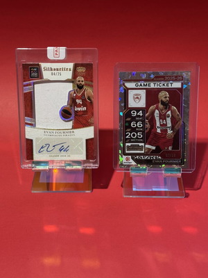 Evan Fournier Auto Patch Cards New #04/25 and #02/10