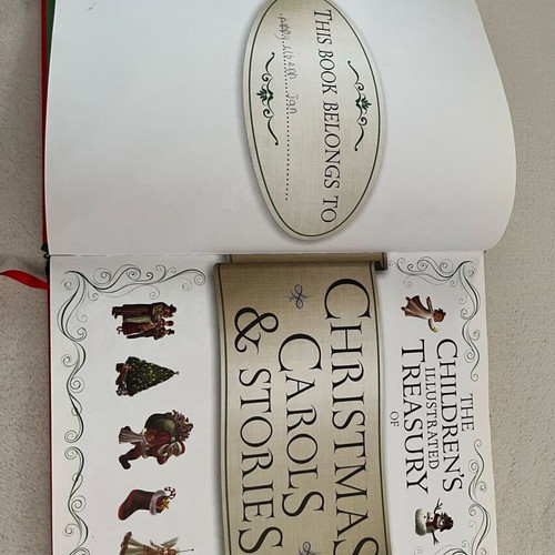 The Children's Illustrated Treasury of Christmas Carols & Stories children's book used, English