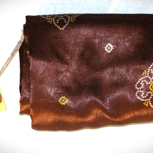 Silk Scarf 100% Original Brown Pareo 1.80x1.10m