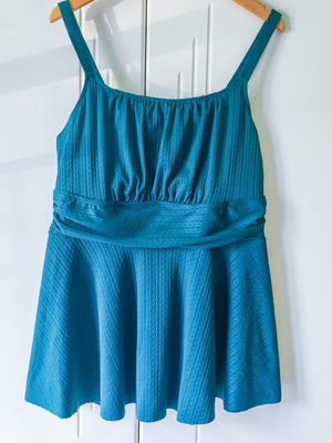 Tankini top Shein new, plus size 3XL blue
