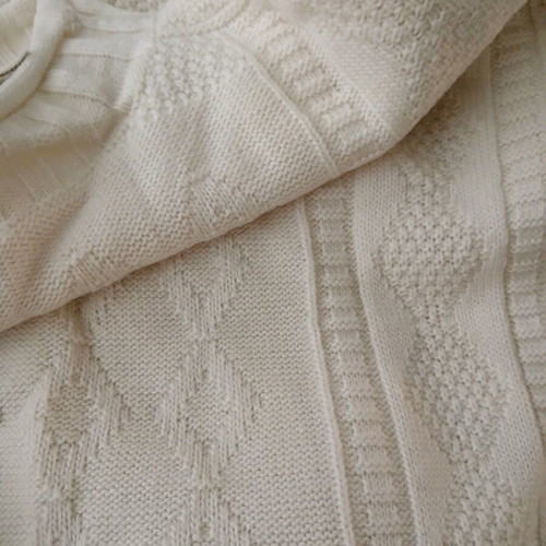 Ecru sweater like new with low turtleneck