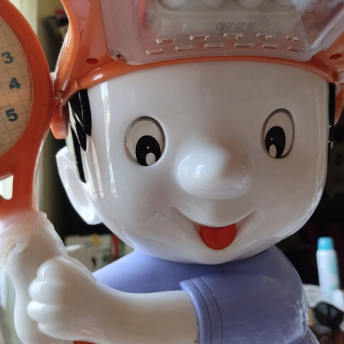 Vintage children's table lamp Horoz HL 047 tennis player used