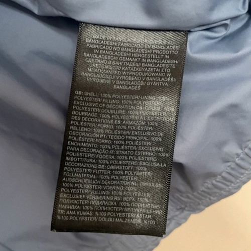 The North Face Retro Nuptse jacket like new, black and turquoise