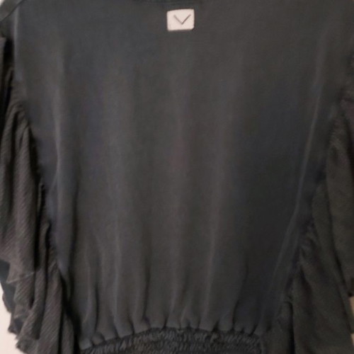 Blouse with ruffles and elastic new, gray Libertee, size S