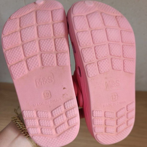 Marks & Spencer children's clogs with unicorns used, pink, size 32
