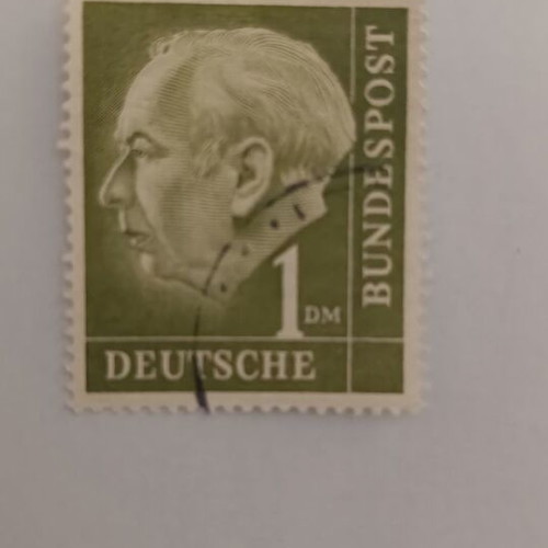 Deutsche Bundespost Stamp 1 DM like new