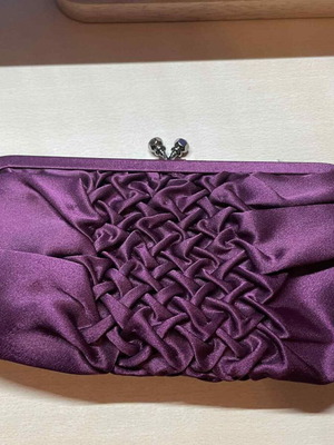 Βραδινό τσαντάκι clutch Achilleas Accessories μωβ σαν καινούργιο