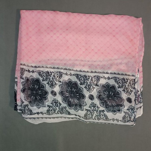 Pashmina scarf used in pink and black shades