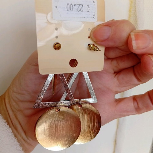 Trichroma hanging earrings new