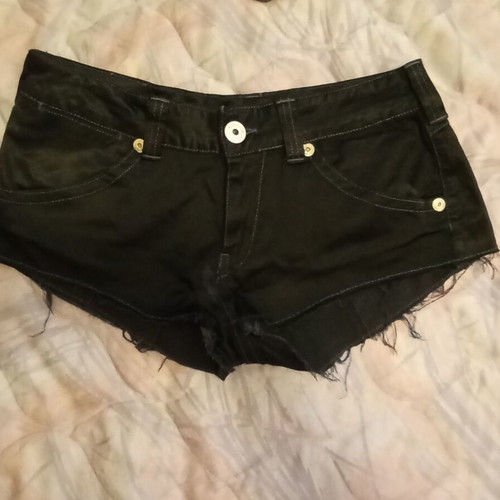 Replay short shorts size 30 like new, black, thin elastic fabric