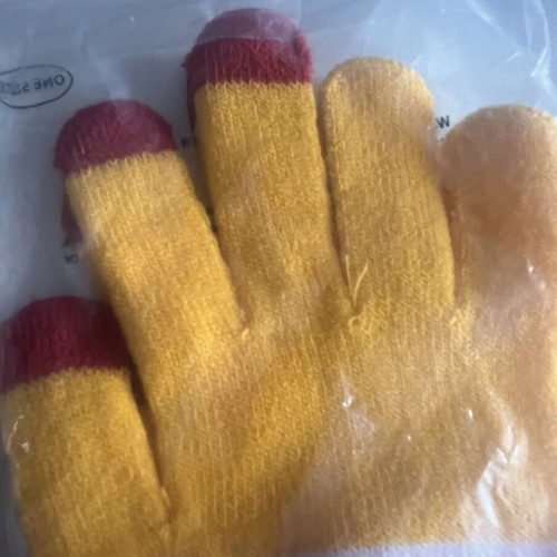 McDonald’s gloves new, red and yellow