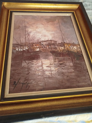 Handmade painting used 70x50 cm