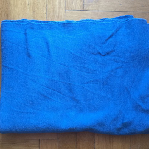 Wool fabric used, blue, 1.40x2.00 m