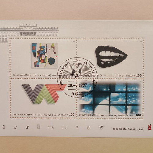 German 1997 stamp with Bonn first day cover postmark
