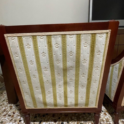 Saridis armchairs pair used, vintage classic style