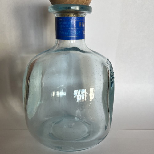 Don Julio tequila bottle used, empty