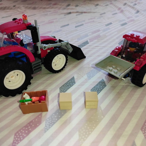 Lego City 7634 and 60287 used with instructions without boxes