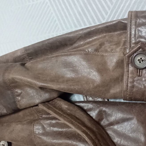 Women's leather jacket brown Zara like new