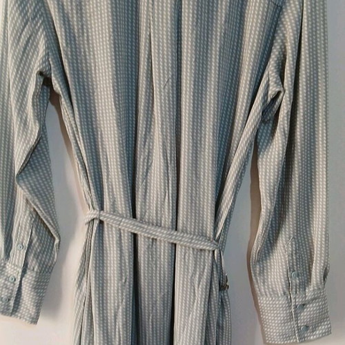 H&M dress new with tags, white and turquoise, size M