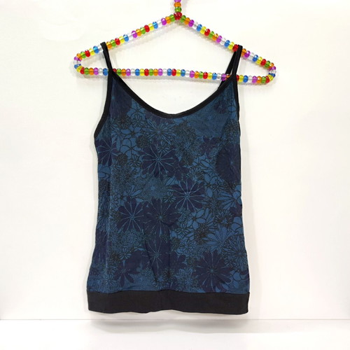 Floral cotton women's top with adjustable straps new, sizes S and M