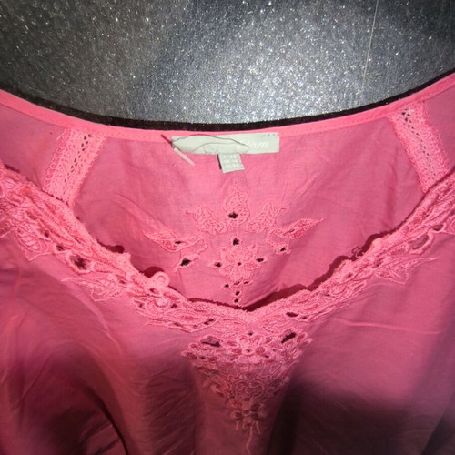Pink cotton shirt Etam new, size large