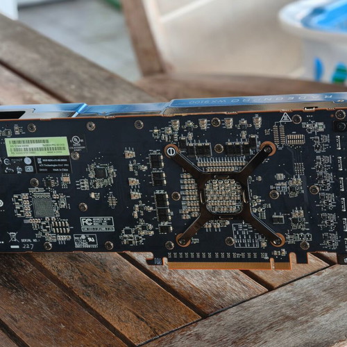 AMD Radeon Pro WX 9100 used graphics card 16GB HBM2 memory