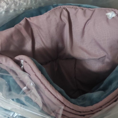 Quilted blanket single with two colors for 90x200 bed used