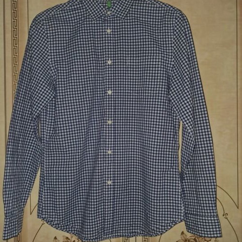 Benetton checked shirt like new