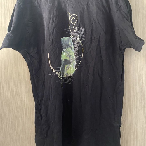 T-shirt with Ancient Greek Helmet New by Abysse Black and Green M