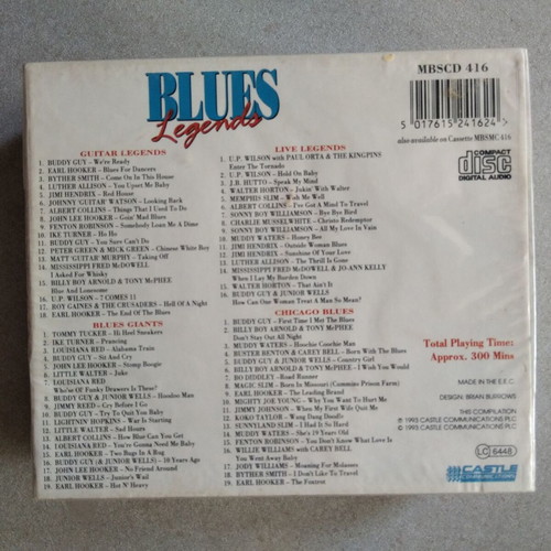 Blues Legends 4 CD pack new, 72 songs with Jimi Hendrix