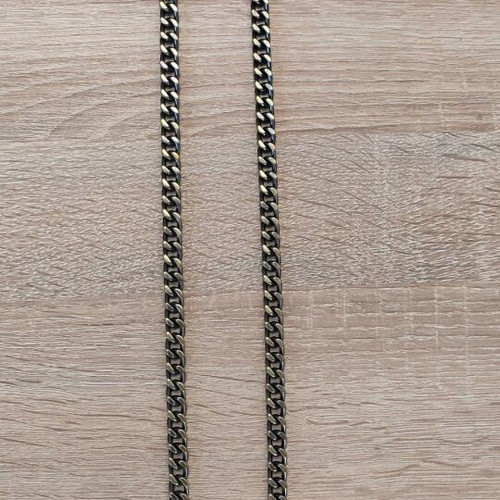 Thin metal chain 8.2mm new, sold by the meter