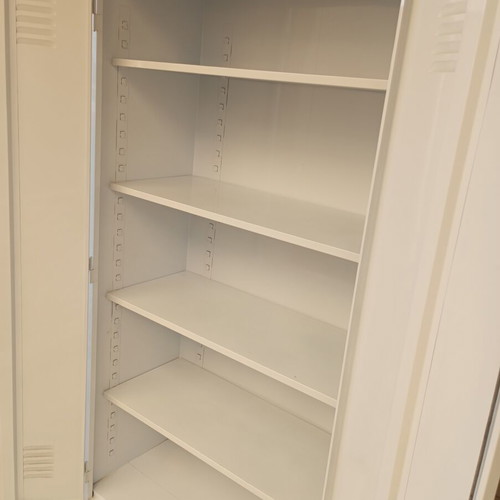 Metal balcony cabinet like new, galvanized, 195x100x45 cm