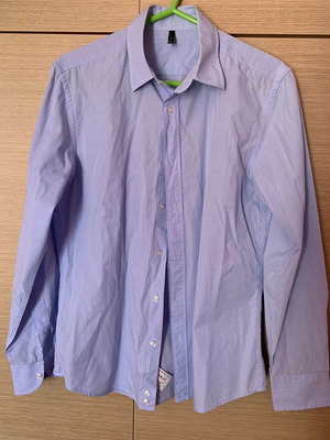 Benetton Ризи употребявани, комплект от 2, Medium, синьо и сиво
