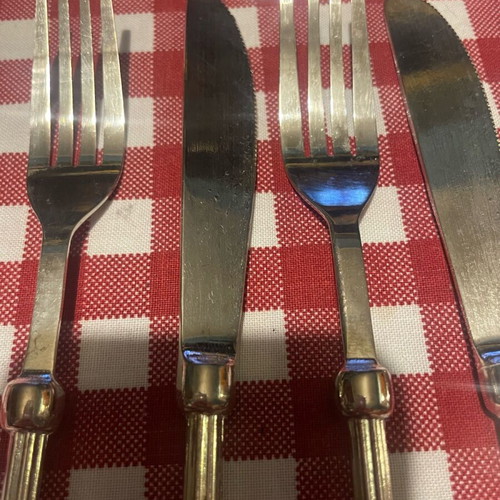 Set of silver-plated cutlery like new