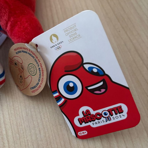 Paris 2024 Phryge mini plush μπρελόκ καινούργιο επίσημη ολυμπιακή μασκότ