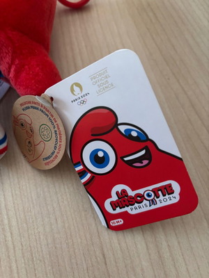 Paris 2024 Phryge mini plush μπρελόκ καινούργιο επίσημη ολυμπιακή μασκότ