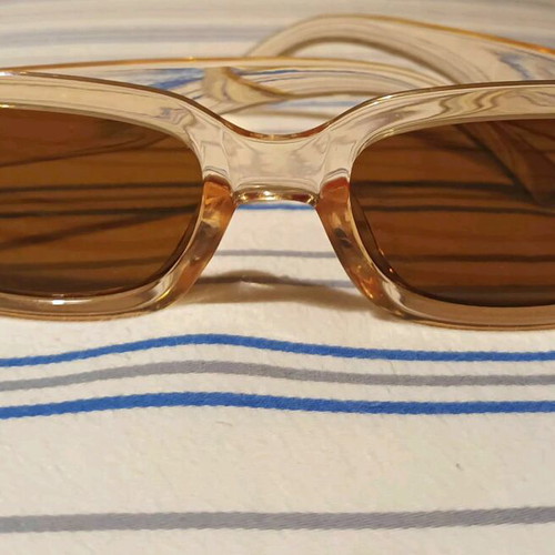 Vintage sunglasses like new, beige with UV protection