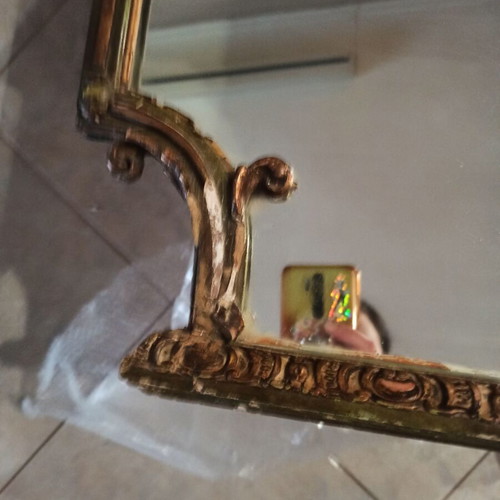 Mirror used with plaster frame, height 128, width 60