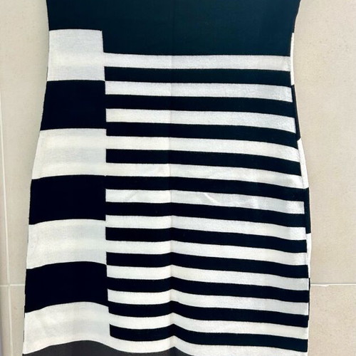 Terre Alte strapless dress used, size 42, black and white