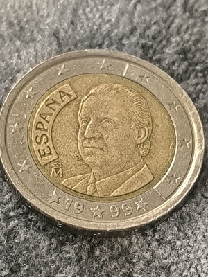 Νόμισμα 2 ευρώ Ισπανία 1999 μεταχειρισμένο